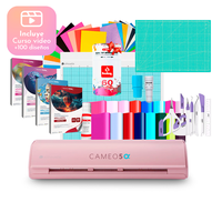 Kit Silhouette Cameo 5 Alfa Rosa + Set De Papeles