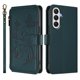 thumbnail image 2 of Funda Cartera Mariposa para [Samsung Galaxy A05s] con Soporte y Cremallera Verde oscuro, 2 of 6