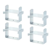 Xusx111 - 4 Piezas De Acero Inoxidable 2.5 ""Kit De Abrazadera De Resorte De Hoja Ancha, Clip De Reparación De Flexión De Resorte De Hoja, Resorte De Hoja De Bloqueo Juntos Para El Control De Estabiliz