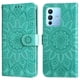 thumbnail image 4 of Funda tipo cartera FOXDOCK para Vivo V23 Pro , diseño girasol en relieve, cuero PU, cierre magnético, soporte y tarjetero, 4 of 5