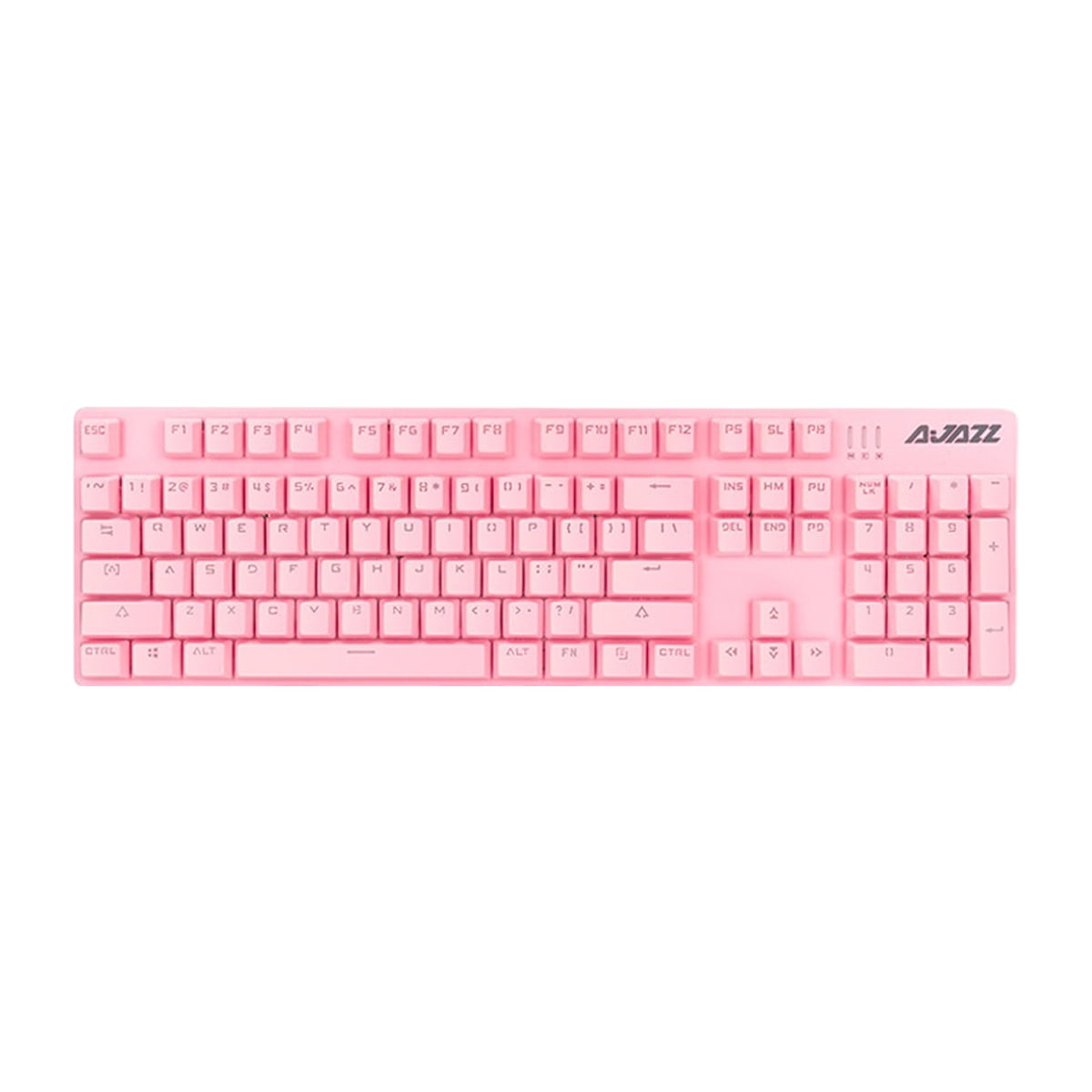 Ajazz - Teclado Mecánico Retroiluminado Rosa Switch Red- Robocop 104k