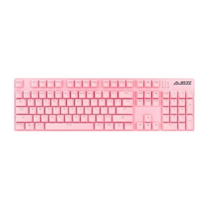 Ajazz - Teclado Mecánico Retroiluminado Rosa Switch Red- Robocop 104K