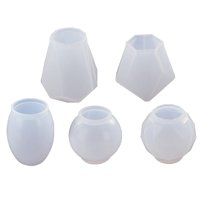 Bothyi - Molde De Tapón De Botella De Vino De Silicona De 5 Piezas Molde De Fundición De Resina De Cristal 5 Uds Moldes De Silicona