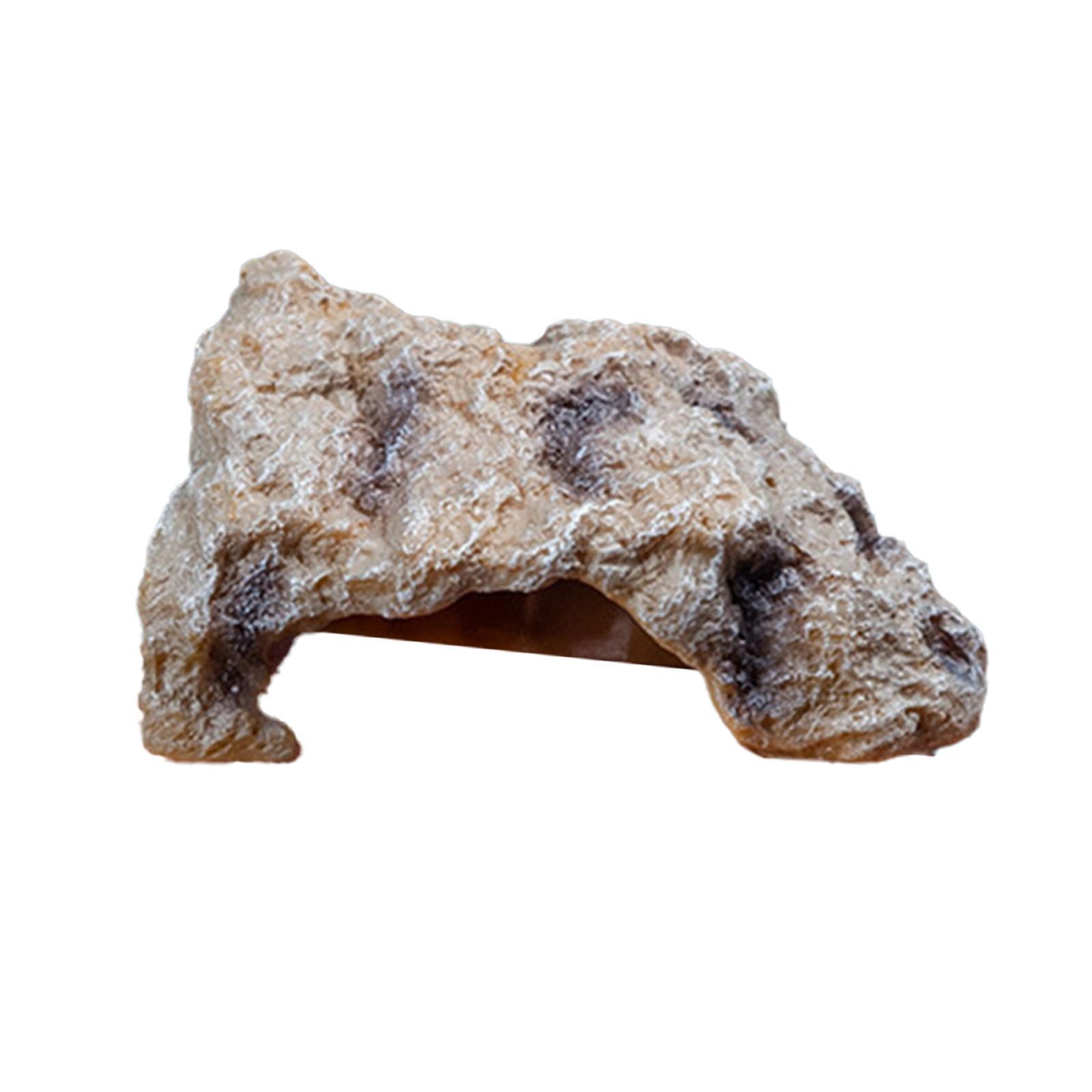 Ioensy - Cueva Para Esconder Reptiles, Adornos Para Pecera De Agua Dulce, Para Acuario De Escritorio, 14 Cm X 9 Cm X 6,7 Cm