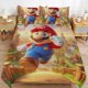thumbnail image 1 of Super Mario 3-Piece Comforter Set for Bedroom Super Mario Bedding Set for Kids Adults Soft Microfiber Duvet Cover Set with Zipper Closure, 1 of 5
