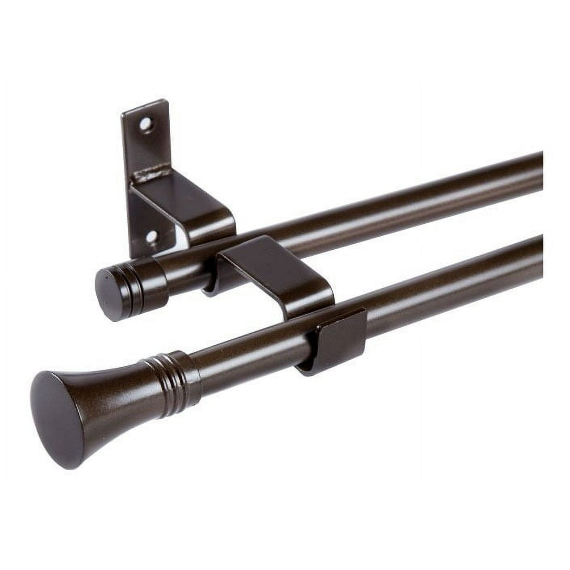 Metalhsa - Set Extensible De 120-210 Cm Color Café Y Terminal Cónico