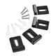 thumbnail image 1 of 4 Piezas Clips De Espejo De Acero Inoxidable Clips De Retención Pesados Para Montaje En Pared Negro L, 1 of 5