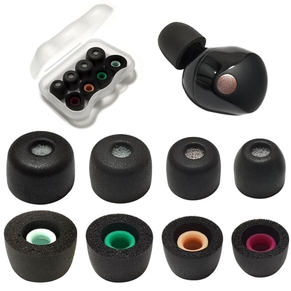 Almohadillas de espuma Asokeyer para Sony WF-1000XM5/XM4 XS Negro