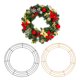 thumbnail image 1 of Uxcell 2 Piezas 12 Pulgadas Marcos de Alambre para Coronas, Marco Redondo de Metal para Arreglos Florales, Manualidades DIY Otoño Navidad Suministros para Coronas de Acción de Gracias, Negro/Dorado, 1 of 6