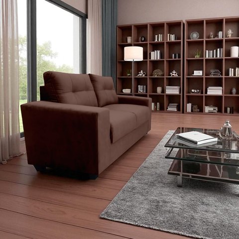 Fazca - Sofa Giulia 2 Cuerpos Chocolate
