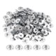thumbnail image 1 of Uxcell 12.5mm Pestañas de Sostenedor de Mecha de Vela de Metal, Base de Soporte de Mecha de Vela, Plata 150 Paquetes, 1 of 7