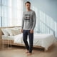 thumbnail image 1 of Pijama Hombre Algodón Estampado Retro Music gris M, 1 of 7