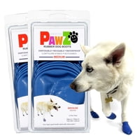 Botas Para Perros Protex Pawz, De Goma, Impermeables Para Todo Tipo De Clima, Color Azul M