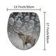 thumbnail image 1 of 1pc Waterproof Elephant Shower Curtain with 12 Hooks, Non-Slip Bathroom Rug, Toilet U-Shape Mat, and Toilet Lid Cover Pad - Adorable Bathroom Decor, 1 of 5