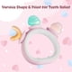 thumbnail image 4 of Teething Toy LalaDream, anillo de silicona, mordedor para bebé, color rosa, 4 of 5