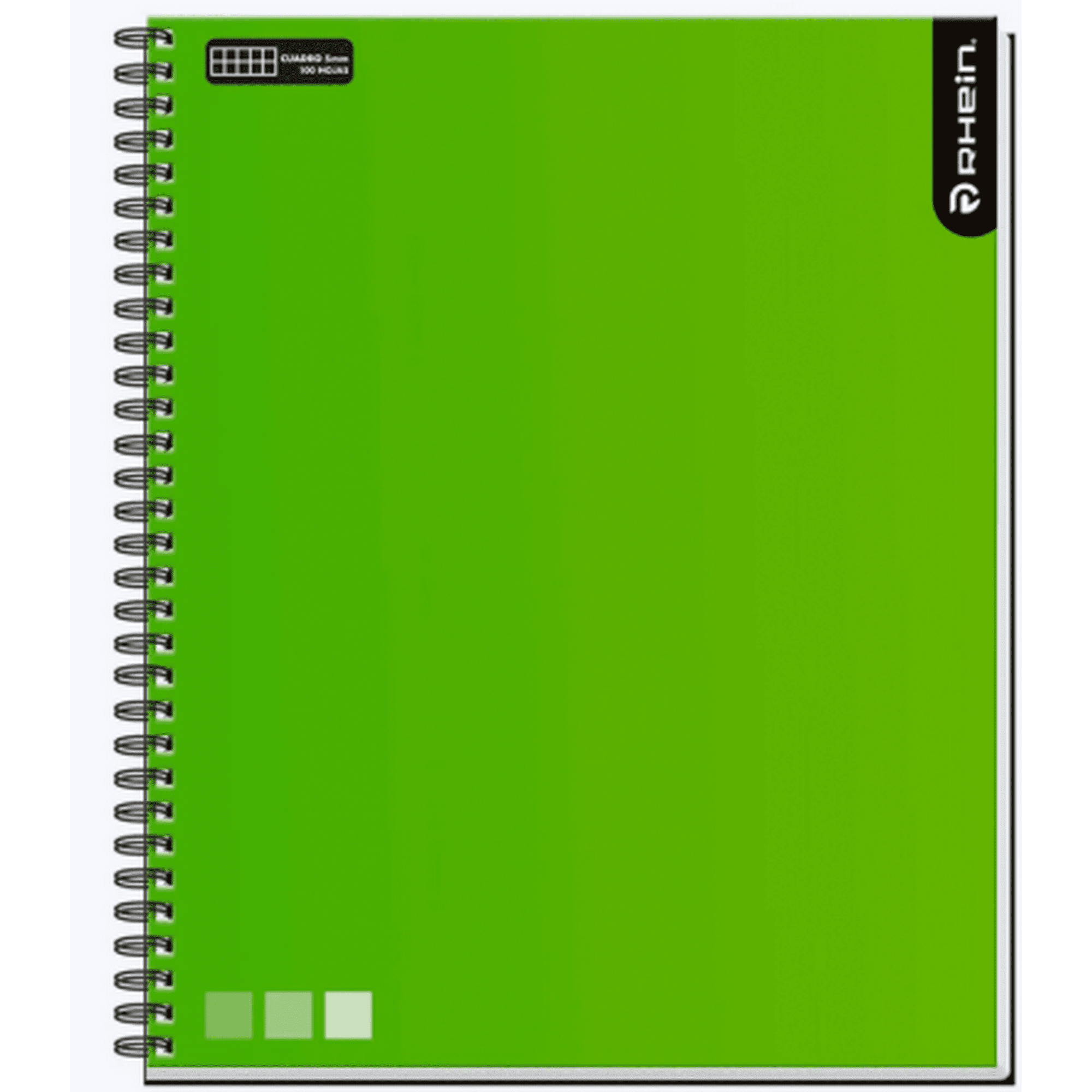 Cuaderno Rhein: Pack 10 Cuadernos Universitarios 100 Hojas 7 Mm One Color