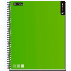 Cuaderno Rhein: Pack 10 Cuadernos Universitarios 100 Hojas 7 Mm One Color