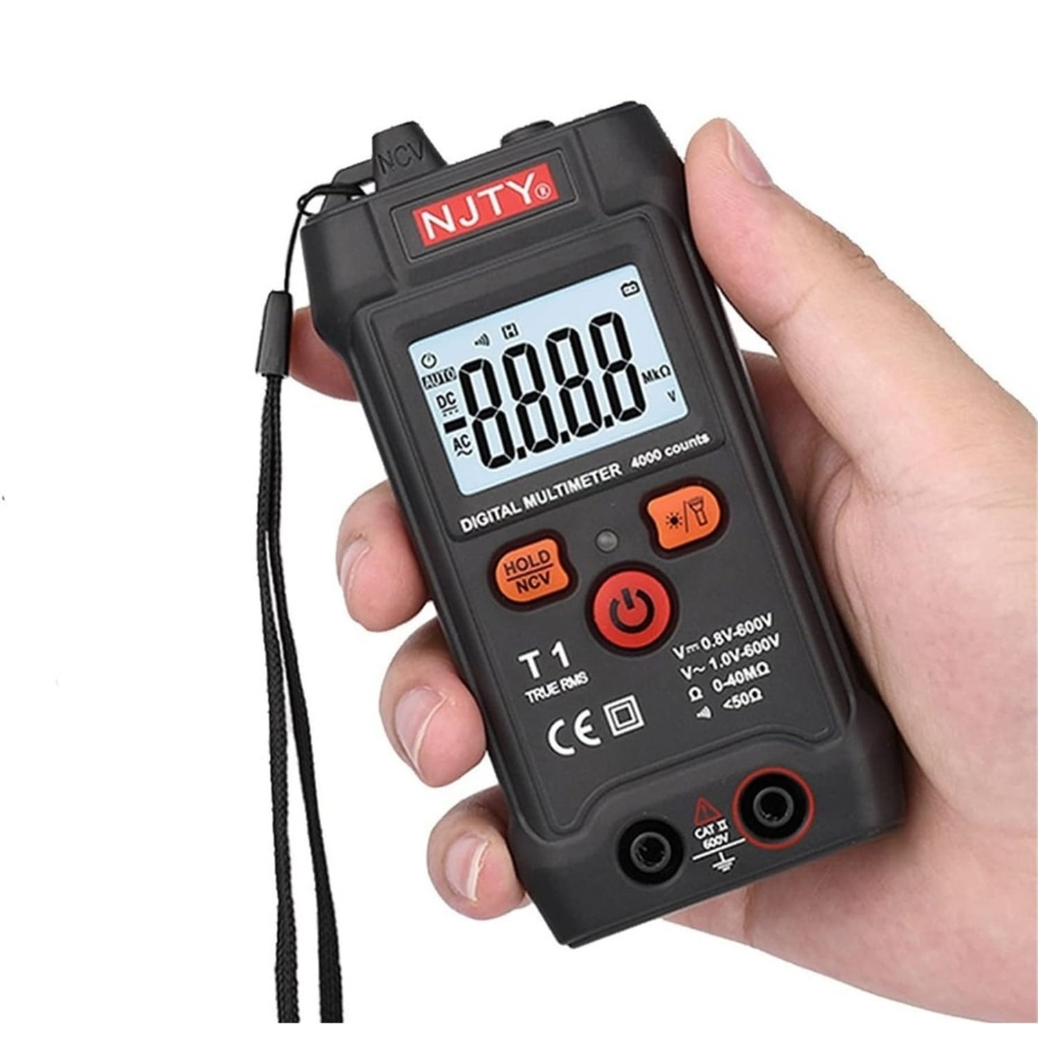 Genérico - Tester Digital Inteligente Amperaje Voltaje Ohms 600v Ac Dc