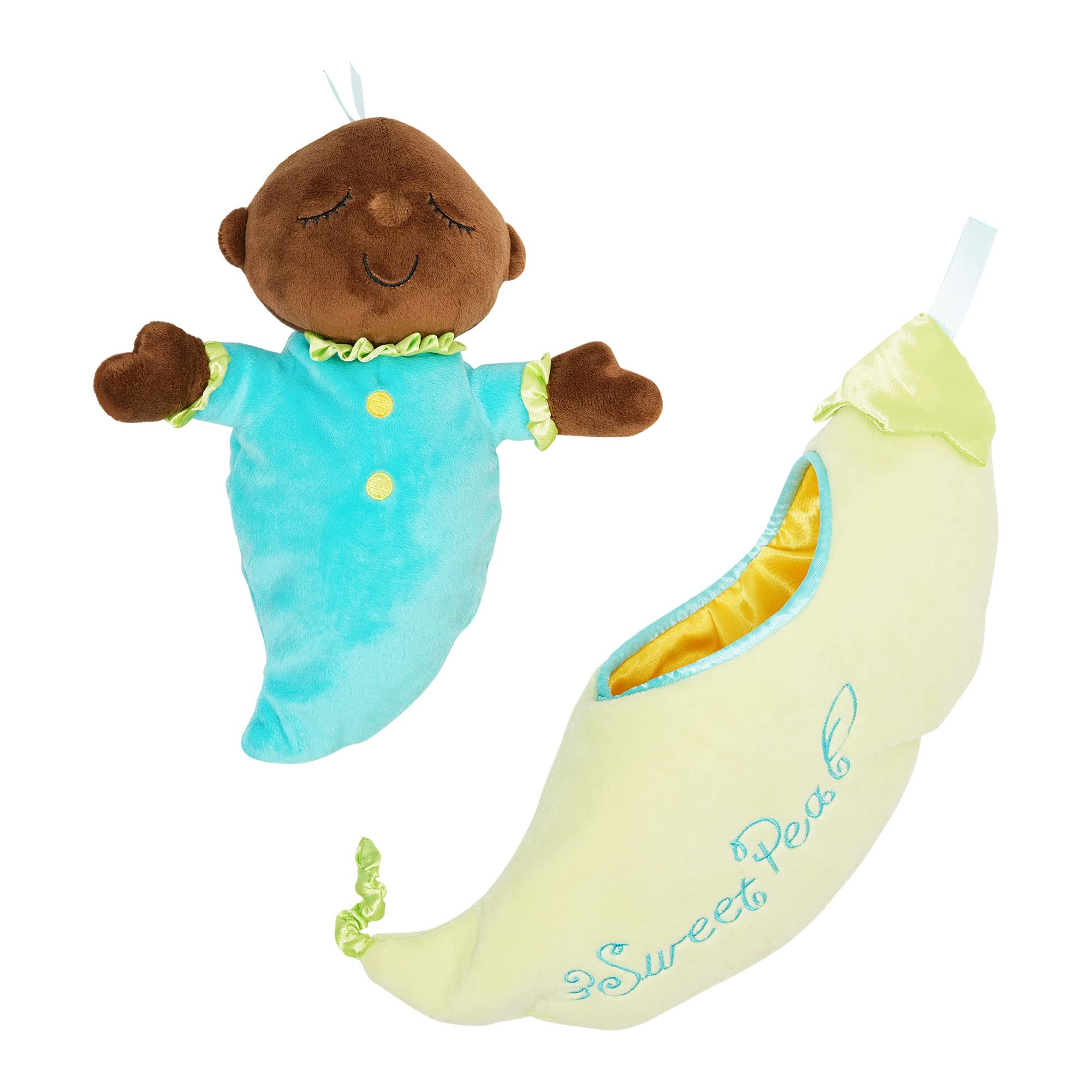 Baby Doll Manhattan Toy Snuggle Pod Sweet Pea Brown, 6 M O Más