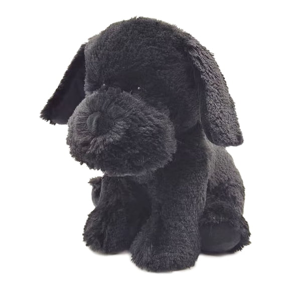 Plush Animal Black Labrador Apta Para Microondas Con Aroma A Lavanda