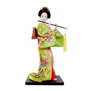 Bothyi - Figura De Geisha Japonesa De 30Cm, Muñeca Oriental, Geisha Para Estante, Mesa De Oficina