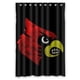 thumbnail image 1 of Cortina de ducha de los Louisville Cardinals, juego de cortina de baño con ganchos, tamaño 48 x 72 pulgadas, 1 of 3