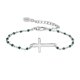 thumbnail image 1 of Pulsera HESHPAWS S925 Sterling Silver Cross Ajustable Plata, 1 of 3