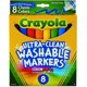 thumbnail image 1 of Rotuladores Crayola lavables de 8 quilates, líneas anchas, varios colores, 1 of 7