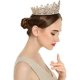 thumbnail image 3 of Joypea Tiara Corona Cristal Tiara Para Mujer Corona Nupcial Boda Cumpleaños Graduación Reina Concurso Accesorios Para El Cabello, 3 of 7