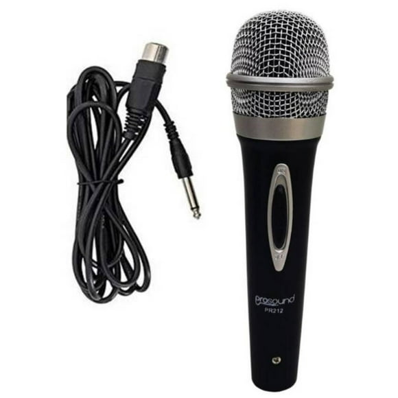 Microfono Unidireccional Cable 3Mts Negro