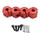 thumbnail image 3 of 4x RC Hex Wheel Hubs Adaptador De Transmisión Para SCX10 CC01 1/10 RC Car 11mm Rojo, 3 of 5