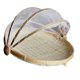 thumbnail image 5 of Carpa De Bambú Cesta Sirviendo Comida Picnic Al Aire Libre Pop Up Mesh Net Cover S Redondo, 5 of 5