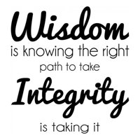 Rienda Libre Graphics - Decomural Wisdom And Integrity Inspirational Ws-43004