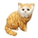 thumbnail image 3 of Gatos De Peluche Juguetes Muñecas Gato Realista Para Regalo De Pascua Regalos De Cumpleaños Juguete De Mesa Amarillo, 3 of 3