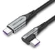 thumbnail image 1 of Cable USB-C a USB angulado 5A de Aluminio-2M - Vention, 1 of 3