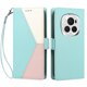 thumbnail image 3 of Cartera Plegable para Honor Magic6 Pro, PU Tricolor con Ranuras, Verde, 3 of 6