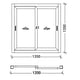 thumbnail image 5 of Ventana Termopanel aluminio RPT Premium 73s 120x120cm vidrio de seguridad templado- negro, 5 of 7