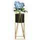 thumbnail image 2 of Porta Macetero Pedestal Maceta Plantas Negro Dorado, 2 of 8