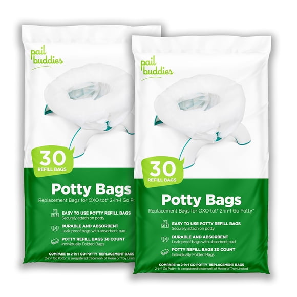 Recambio para bolsas de orinal, 60 unidades, absorbentes y desechables, OXO Tot
