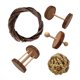thumbnail image 5 of Juguete Para Masticar Hámster De Madera, Hámster, Conejo, Conejillo De Indias, Juego De Accesorios De Juguete A, 5 of 5