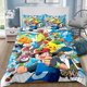 thumbnail image 1 of Pokemon Pikachu Bedding Set 3D Printed Duvet Cover&Pillowcase 2/3 Pcs Single Double Queen King Size Quilt Cover Bed Sheets, 1 of 5