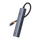 thumbnail image 5 of Adaptador HUB 4 en 1 USB-C  a 3 puertos USB 3.0 + Ethernet RJ45 - Baseus UltraJoy Series - Gris espacial, 5 of 8