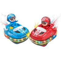 Fliperex - Set De Autitos Chocadores A Control Remoto El Piloto Salta Blanco