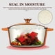 thumbnail image 2 of Libro de cocina Dutch Oven Overmont de hierro fundido esmaltado de 7 litros con tapa, naranja, 2 of 8