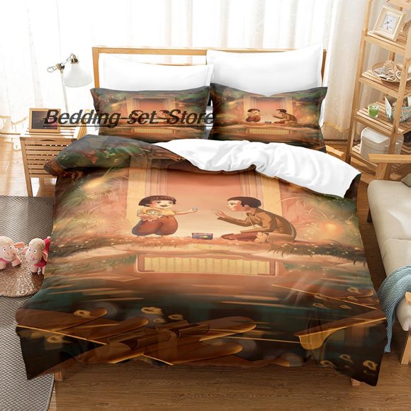 The Light Of The Fireflies Forest Bedding Set Bed Set Aldult Kid Bedroom Duvetcover Sets Anime
