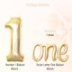thumbnail image 3 of Globo CYHTHSY 40 pulgadas blanco dorado número 1 y letra One, 3 of 6