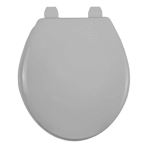 Genérico - Asiento Plástico Redondo Antibacterial Color Gris - Bemis