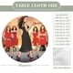 thumbnail image 2 of Mujeres Desesperadas theme Fitted Round Tablecloths Elastic Edged Table Covers Waterproof Table Cloth For Kitchen Holiday Party Tables Decor 150cm, 2 of 6
