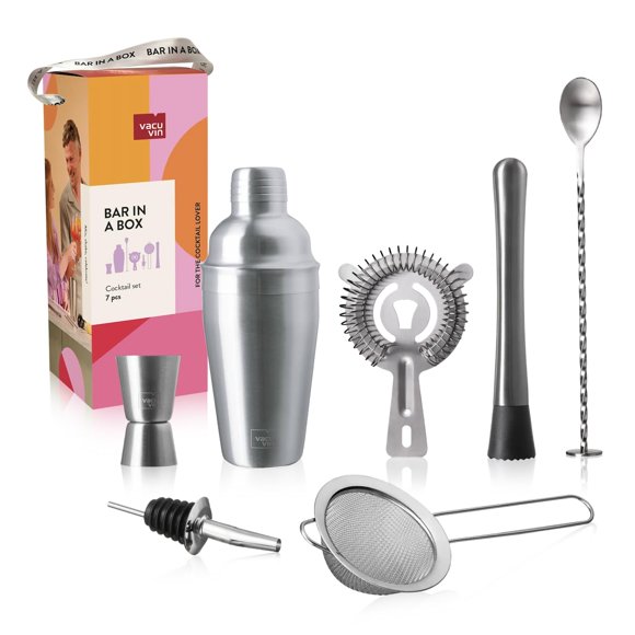 Set de cóctel Vacu Vin de 7 piezas acero inoxidable 550 ml