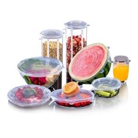 Genérico - 2 * Set 6 Tapas Silicona Extensible Anti Escurrimientos